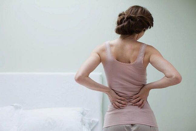 Dor de costas con osteocondrose lumbar foto 3